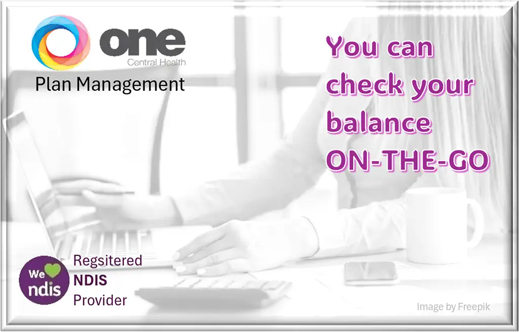 Image stating "You can check your balance on-the-go"